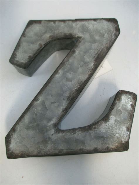 6 inch galvanized metal letters